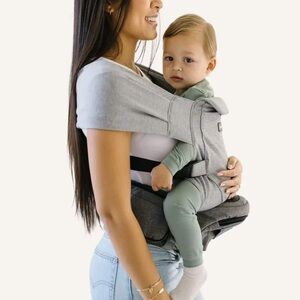 Gray Tushbaby Attachment | Comfortable Hands-Free Carry